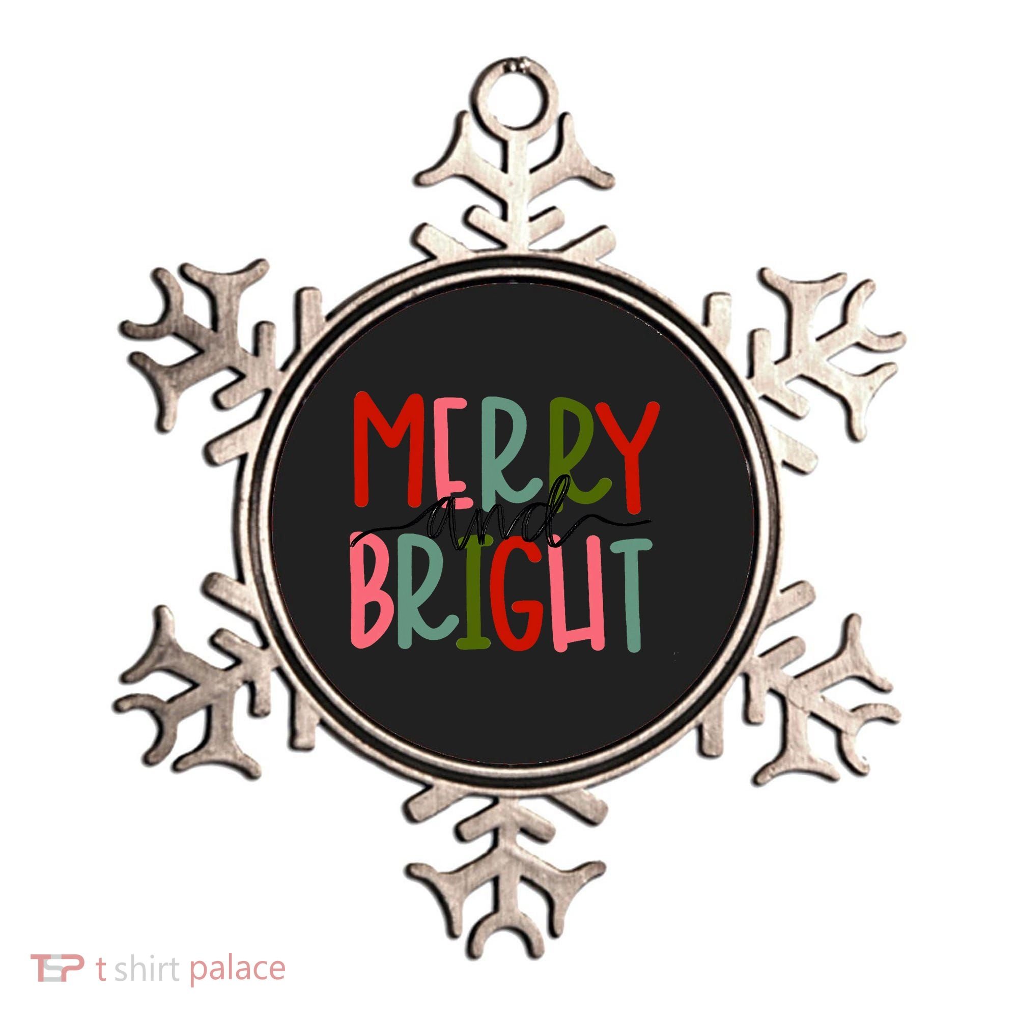 Merry And Bright Family Christmas Ornament