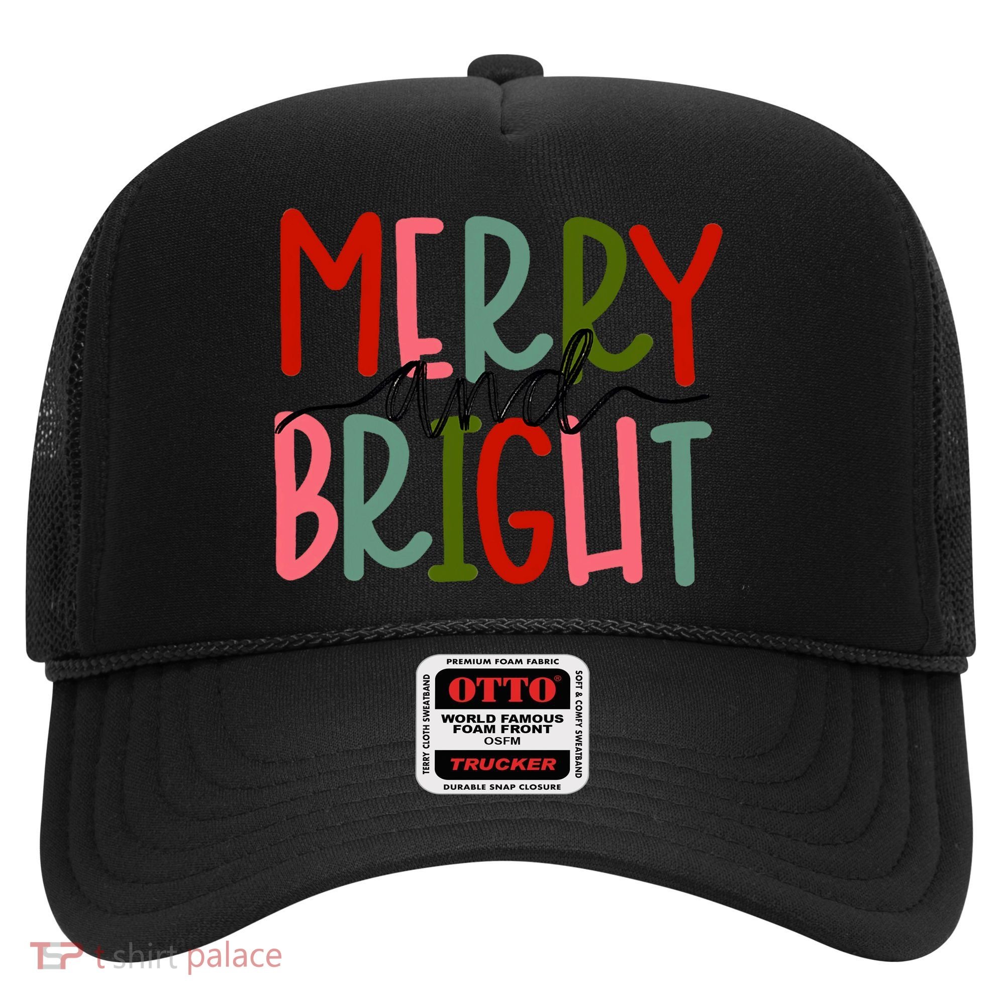 Merry And Bright Family Christmas Hat