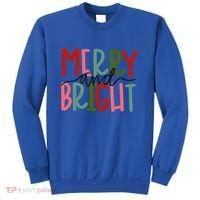 Merry And Bright Family Christmas Sweatshirt thumb 0