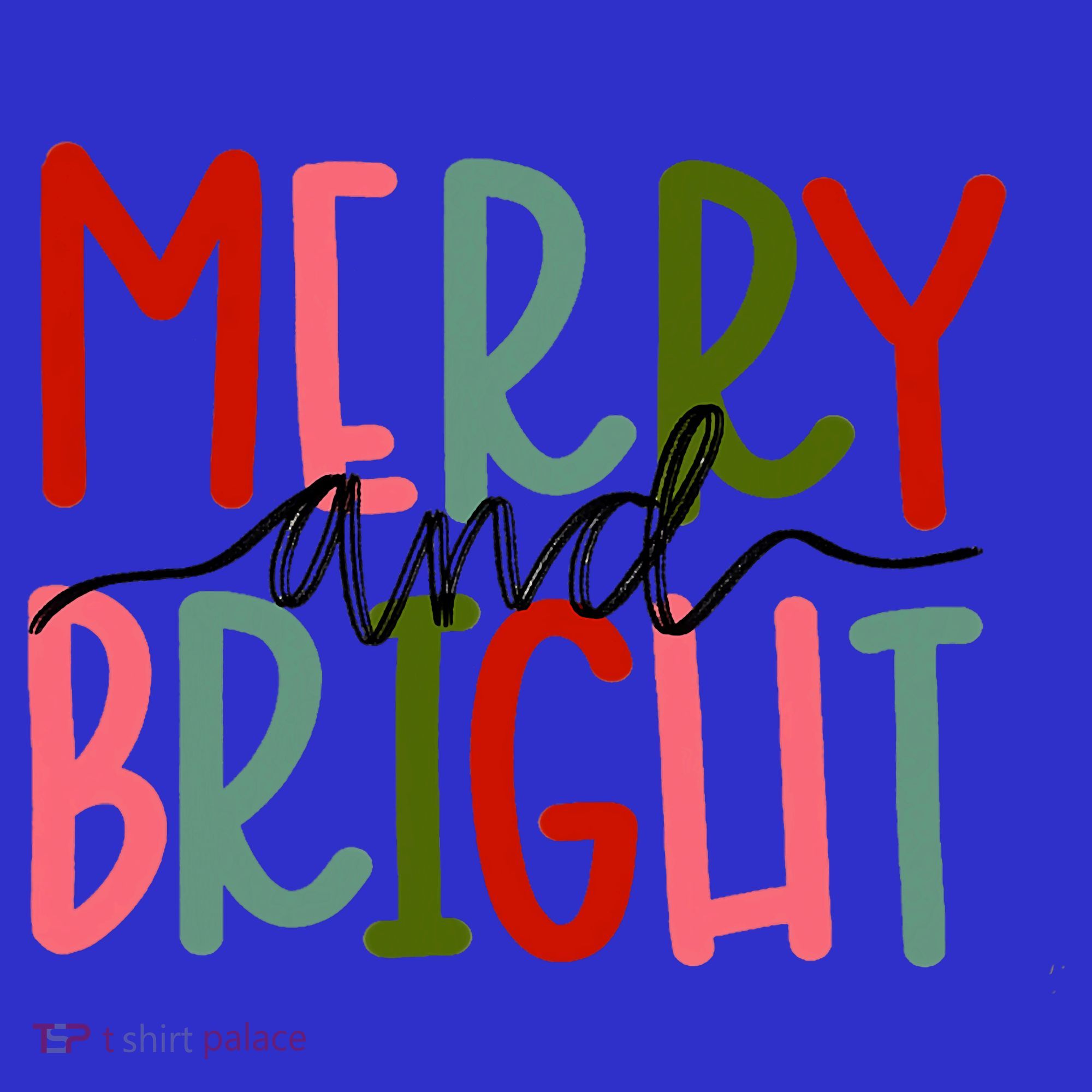 Merry And Bright Family Christmas Sweatshirt