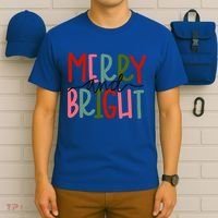 Merry And Bright Family Christmas T-Shirt thumb 6