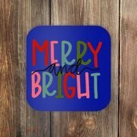 Merry And Bright Family Christmas Coaster thumb 0
