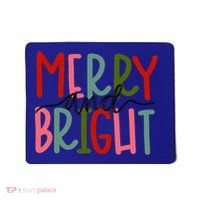 Merry And Bright Family Christmas Mousepad thumb 0