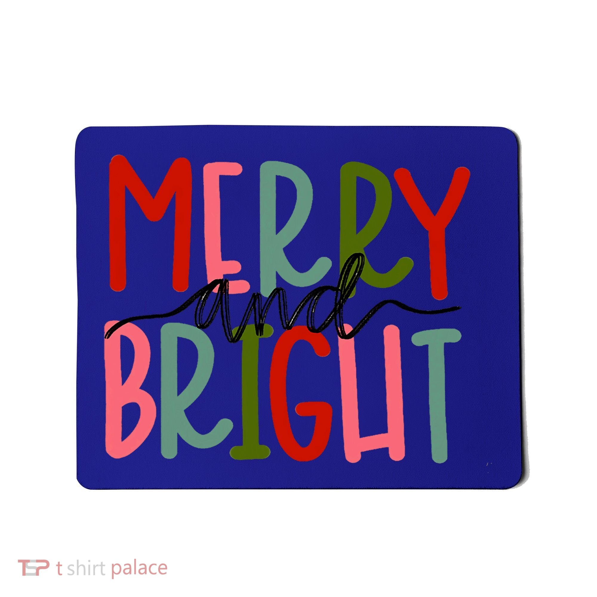 Merry And Bright Family Christmas Mousepad