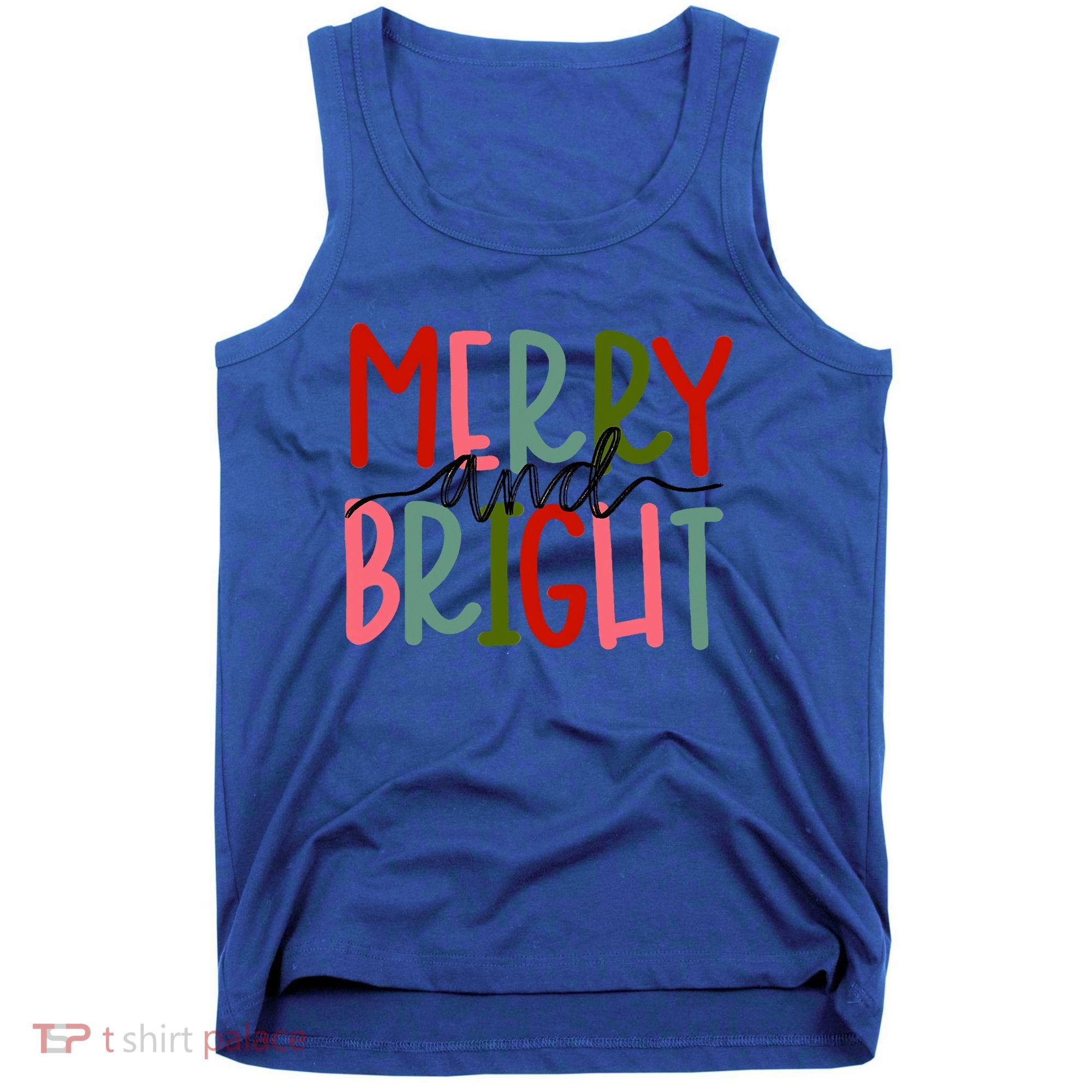 Merry And Bright Family Christmas Tank Top