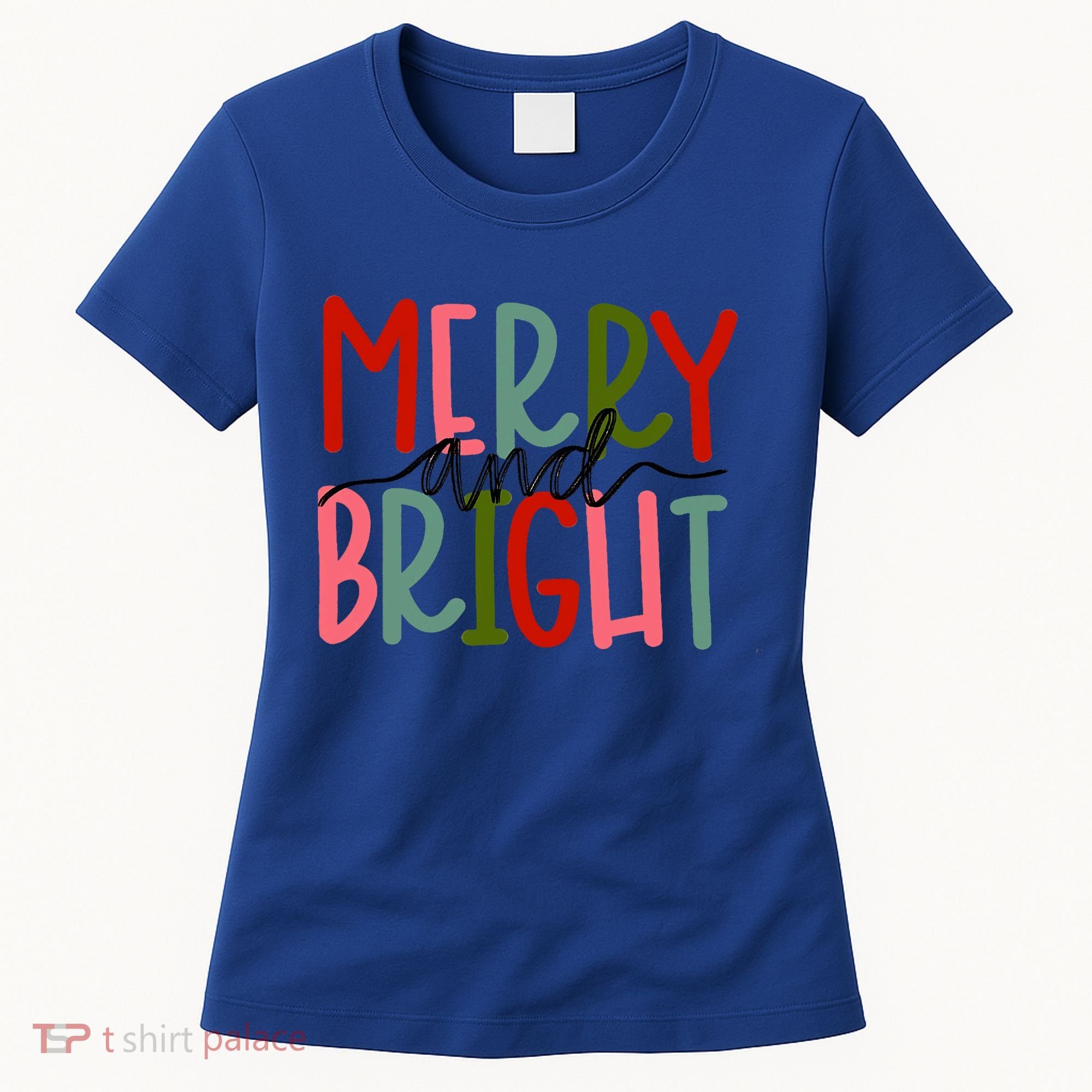 Merry And Bright Family Christmas Women's T-Shirt