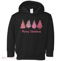 Merry And Bright Christmas Tree Christmas Tree Long Sleeve Toddler Hoodie thumb 0