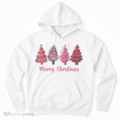 Merry And Bright Christmas Tree Christmas Tree Long Sleeve Hoodie