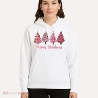 Merry And Bright Christmas Tree Christmas Tree Long Sleeve Hoodie thumb 5
