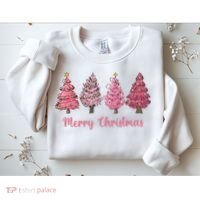 Merry And Bright Christmas Tree Christmas Tree Long Sleeve Sweatshirt thumb 2