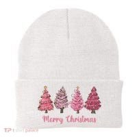Merry And Bright Christmas Tree Christmas Tree Long Sleeve Beanie thumb 0