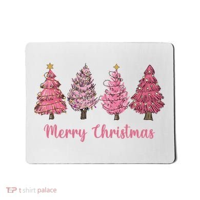 Merry And Bright Christmas Tree Christmas Tree Long Sleeve Mousepad