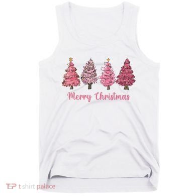 Merry And Bright Christmas Tree Christmas Tree Long Sleeve Tank Top