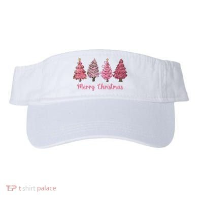Merry And Bright Christmas Tree Christmas Tree Long Sleeve Visor