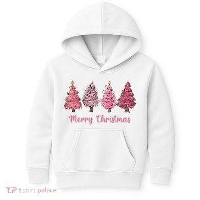 Merry And Bright Christmas Tree Christmas Tree Long Sleeve Kids Hoodie