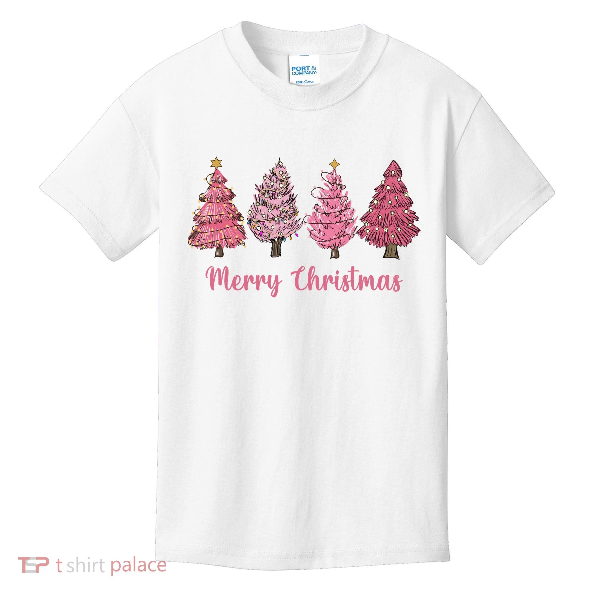 Merry And Bright Christmas Tree Christmas Tree Long Sleeve Kids T-Shirt
