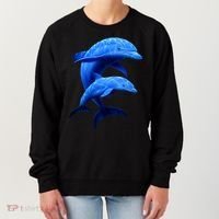 Mama And Baby Dolphin Women's Sweatshirt thumb 0