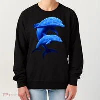 Mama And Baby Dolphin Women's Sweatshirt thumb 0
