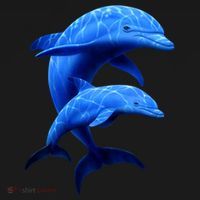 Mama And Baby Dolphin Doggie Tank thumb 4