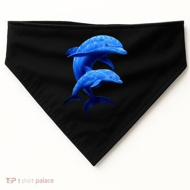 Mama And Baby Dolphin USA-Made Doggie Bandana