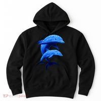 Mama And Baby Dolphin Hoodie thumb 0