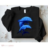 Mama And Baby Dolphin Sweatshirt thumb 2