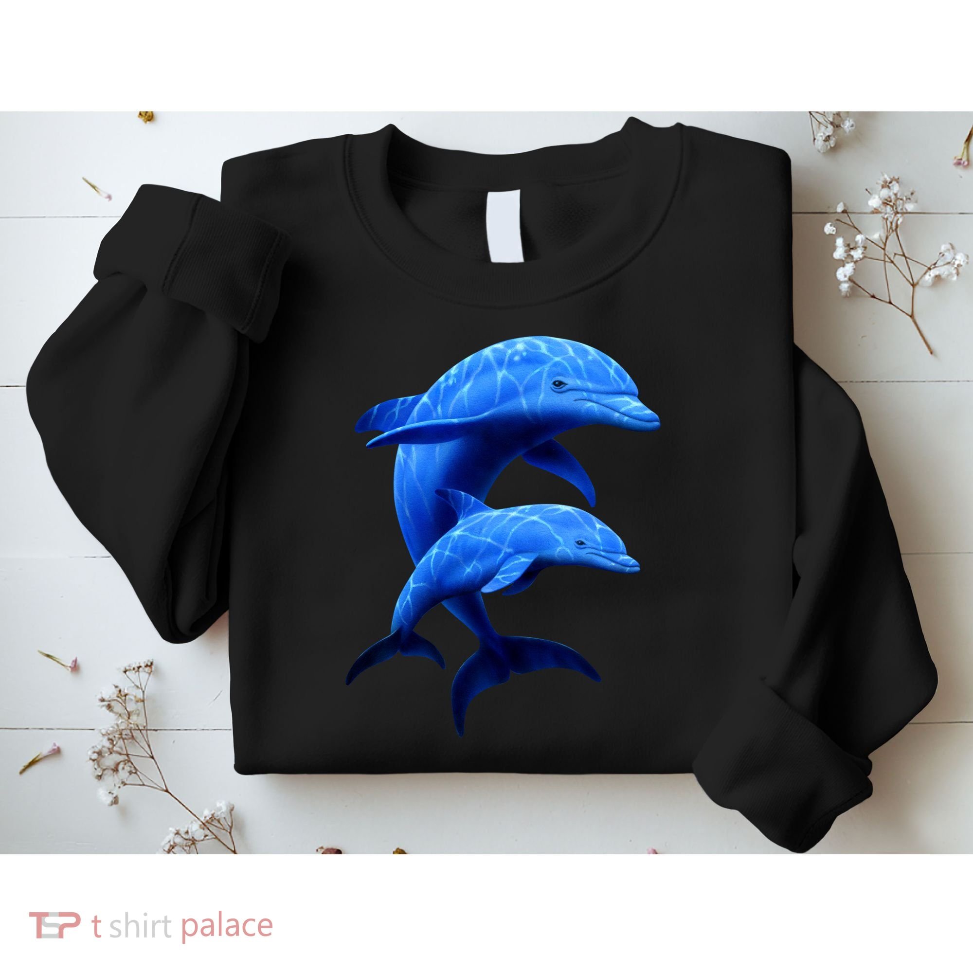 Mama And Baby Dolphin Sweatshirt