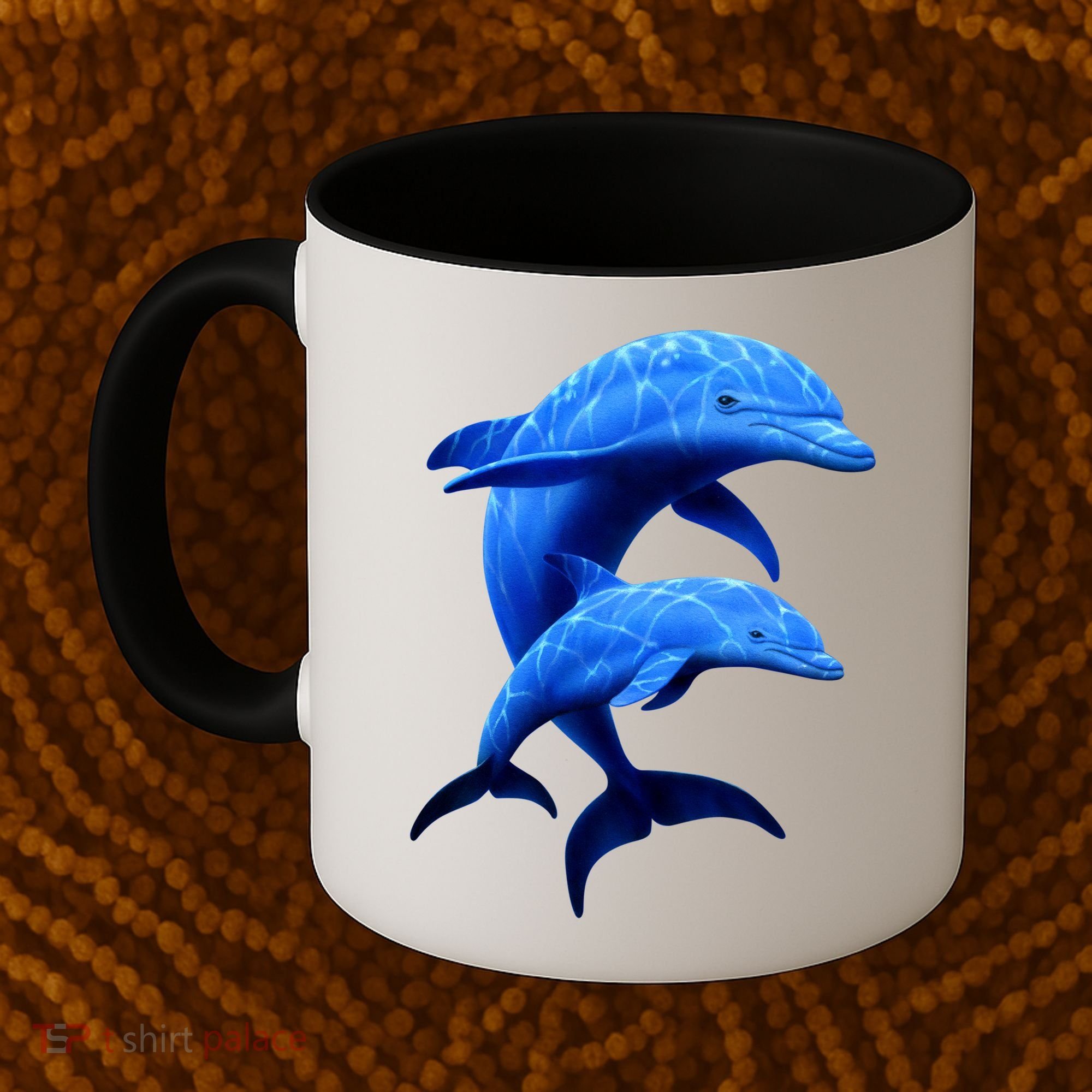 Mama And Baby Dolphin Coffee Mug