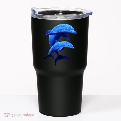 Mama And Baby Dolphin Tumbler