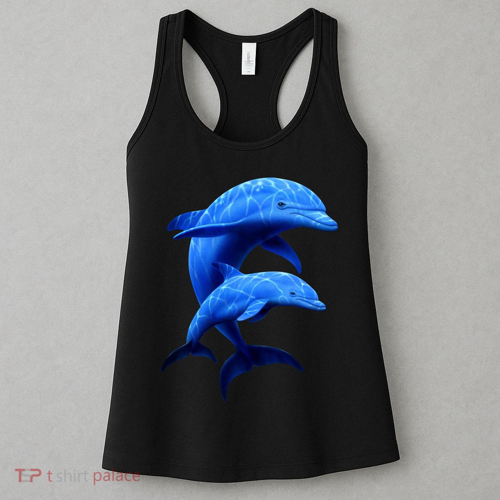 Mama And Baby Dolphin Women's Tank Top
