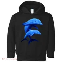 Mama And Baby Dolphin Toddler Hoodie thumb 0