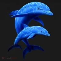 Mama And Baby Dolphin Toddler Hoodie thumb 2