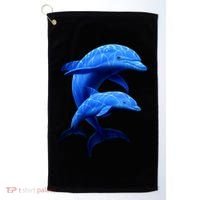 Mama And Baby Dolphin Golf Towel thumb 0