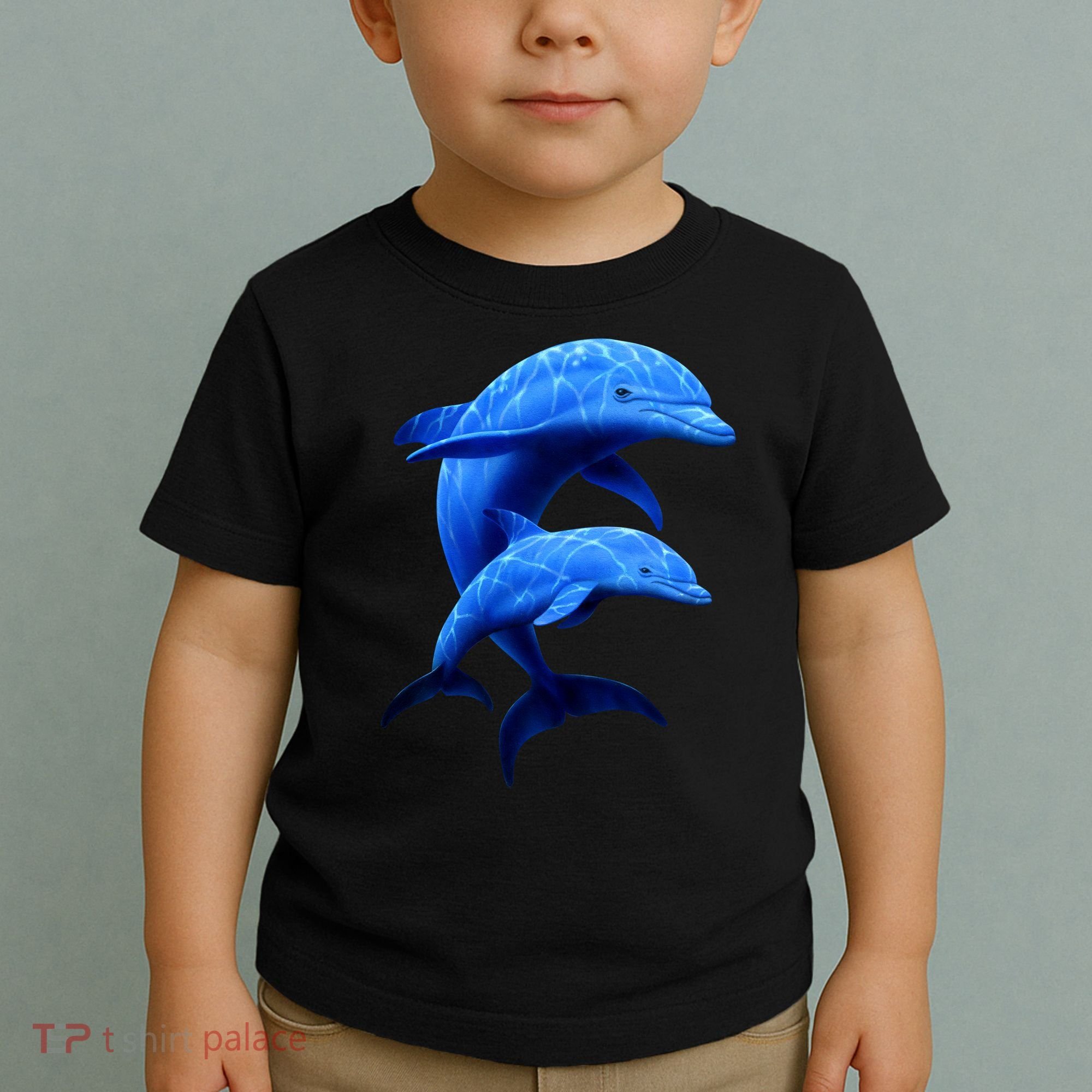Mama And Baby Dolphin Toddler T-Shirt