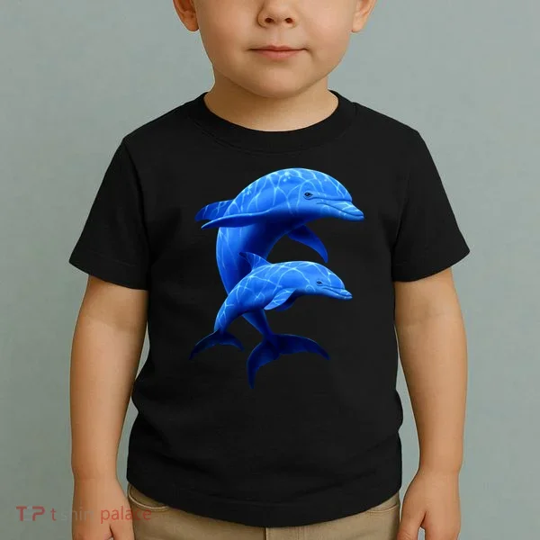 Mama And Baby Dolphin Toddler T-Shirt