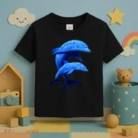 Mama And Baby Dolphin Toddler T-Shirt thumb 3
