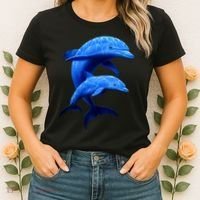 Mama And Baby Dolphin Women's T-Shirt thumb 2