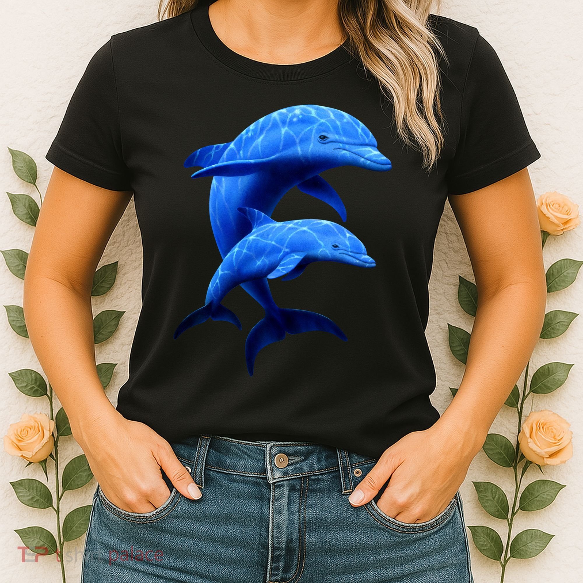 Mama And Baby Dolphin Women's T-Shirt