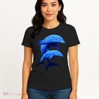 Mama And Baby Dolphin Women's T-Shirt thumb 4