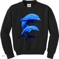 Mama And Baby Dolphin Kids Sweatshirt thumb 0