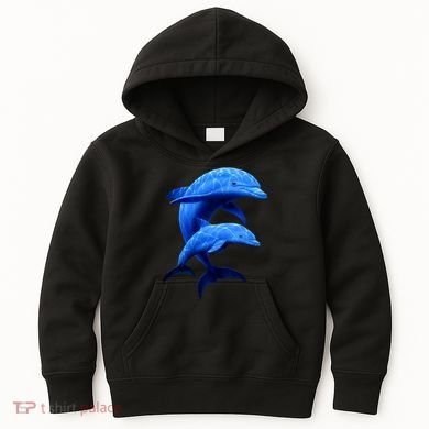 Mama And Baby Dolphin Kids Hoodie