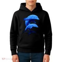 Mama And Baby Dolphin Kids Hoodie thumb 4