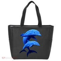 Mama And Baby Dolphin Tote Bag thumb 0