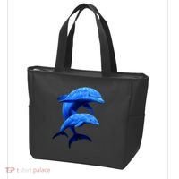 Mama And Baby Dolphin Tote Bag thumb 3