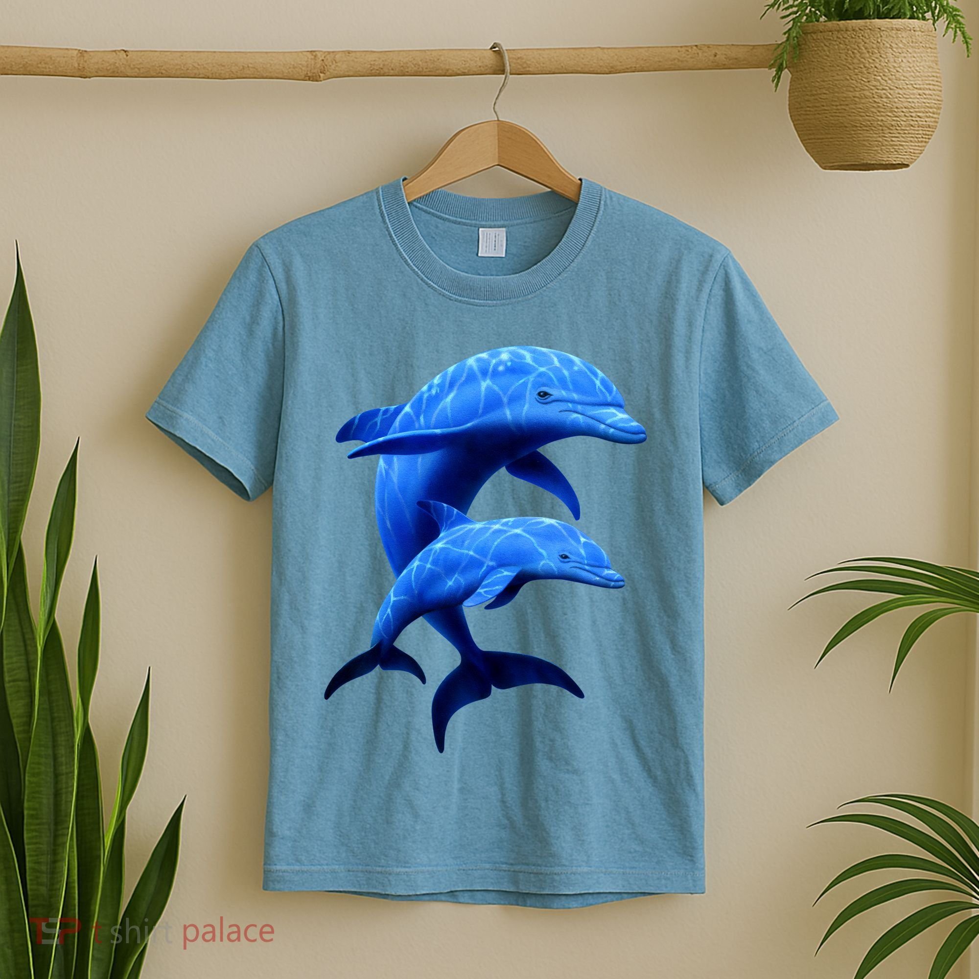 Mama And Baby Dolphin T-Shirt
