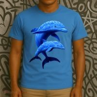 Mama And Baby Dolphin T-Shirt thumb 3