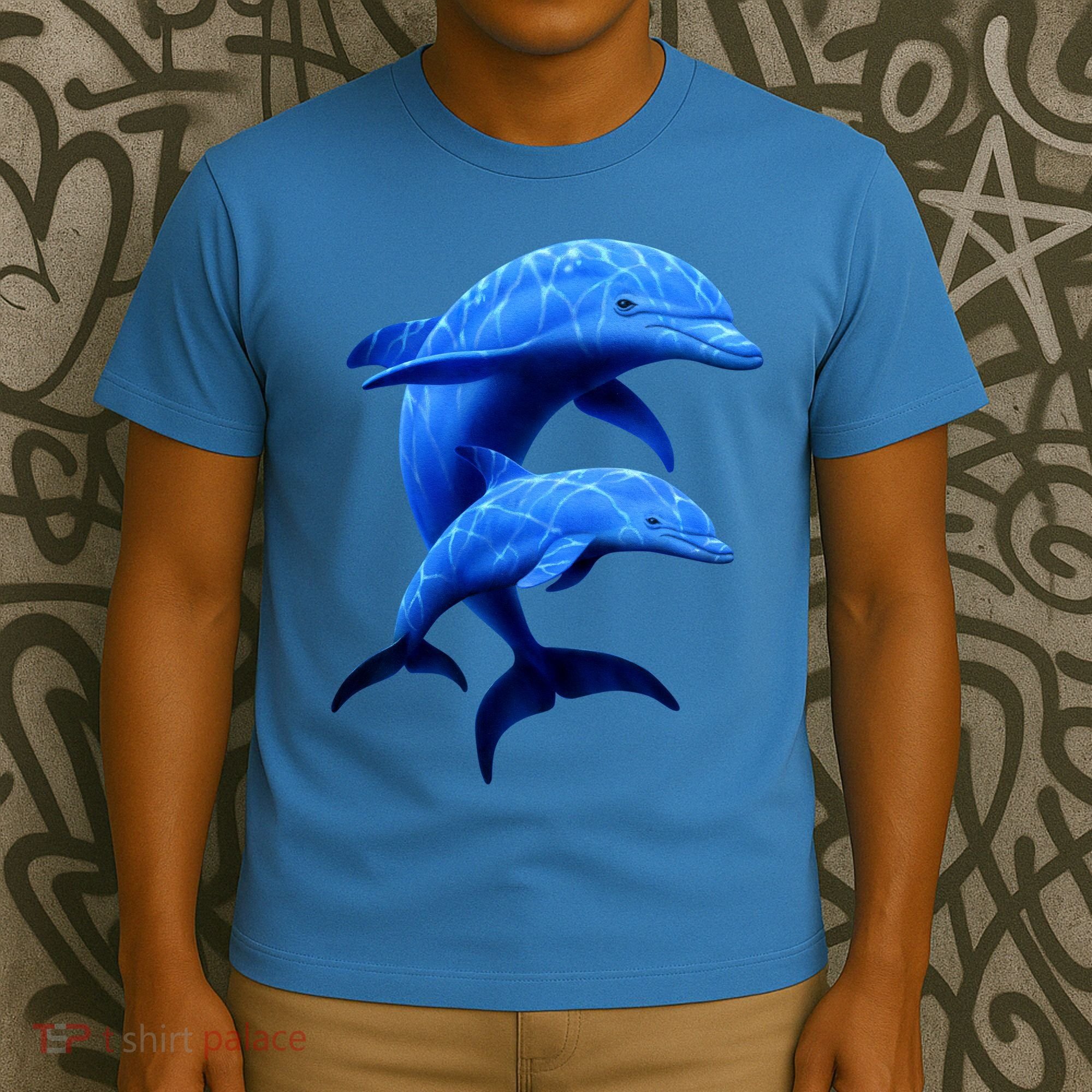 Mama And Baby Dolphin T-Shirt