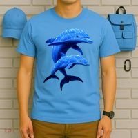 Mama And Baby Dolphin T-Shirt thumb 5