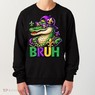 Mardigator Alligator Bruh Mardi Gras Women's Sweatshirt