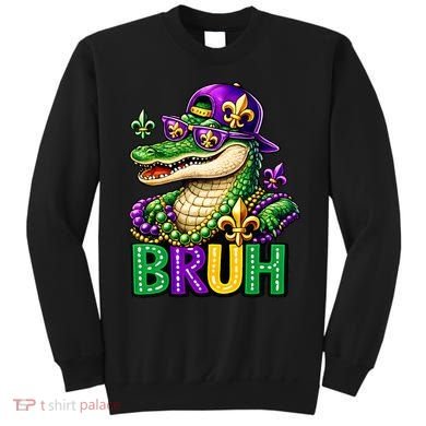 Mardigator Alligator Bruh Mardi Gras Sweatshirt
